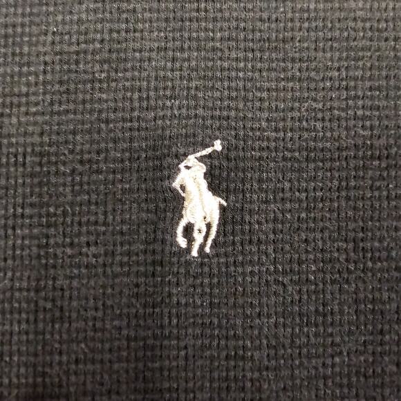 Polo Ralph Lauren Sleepwear Thermal Shirt XL Black Underwear Knit Pajama - Picture 3 of 11